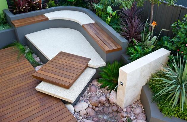 CORNER DE TERRASSE EXOTIQUE .100%BOIS 