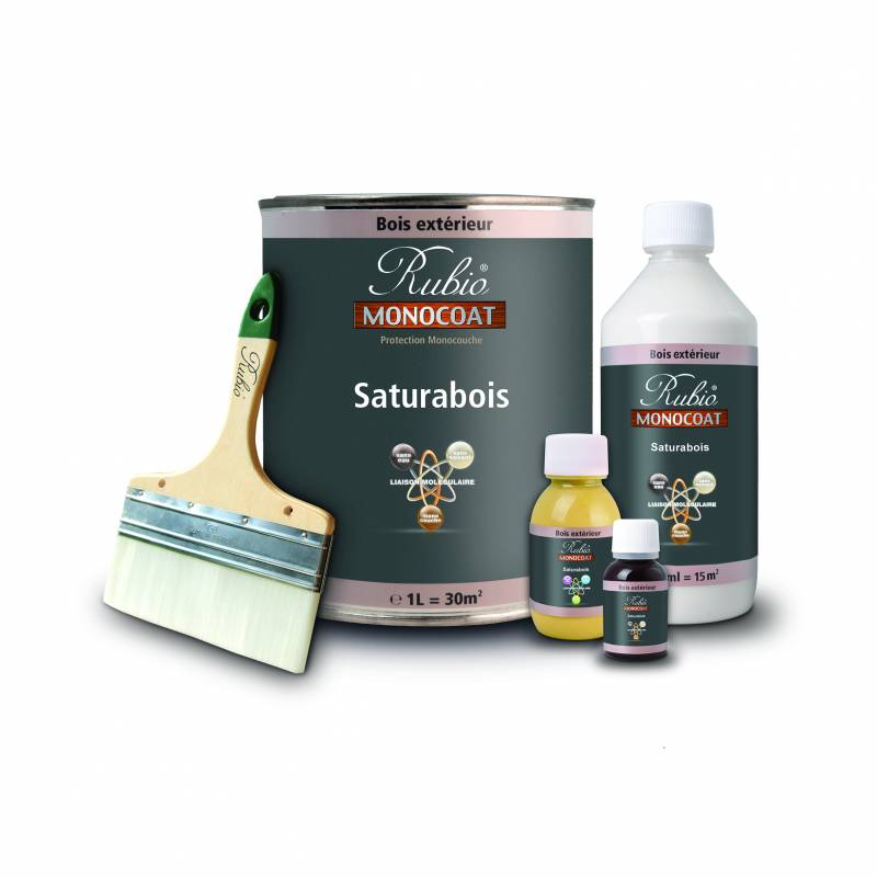 kit complet saturateur ext�rieur Rubio traitement de bois ext�rieur