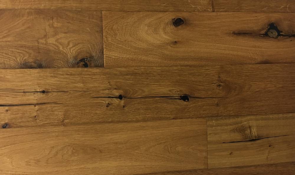 D�tail du parquet contrecoll� ch�ne Tosca huil�, un incontournable de la d�co actuelle