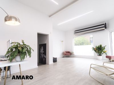 Parquet vinyle Lugano Amaro salon lumineux 100%Bois BAB